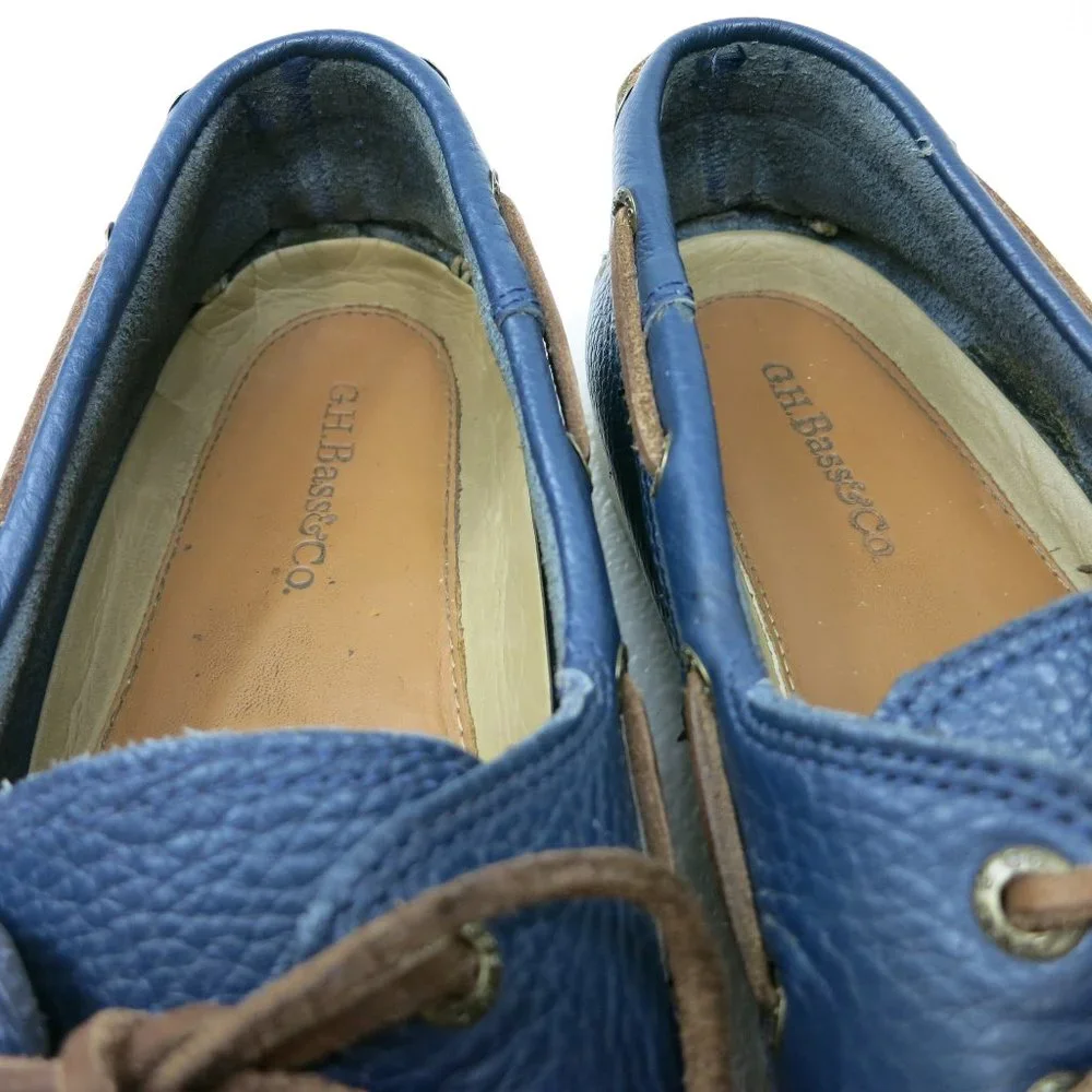 G. H. Bass & Co. Leather Men Nautical Casual Deck Boat Shoes Footwear Sz 10.5 M